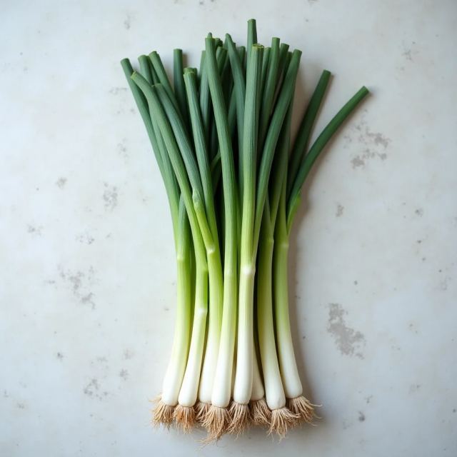 Bund Frühlingszwiebeln