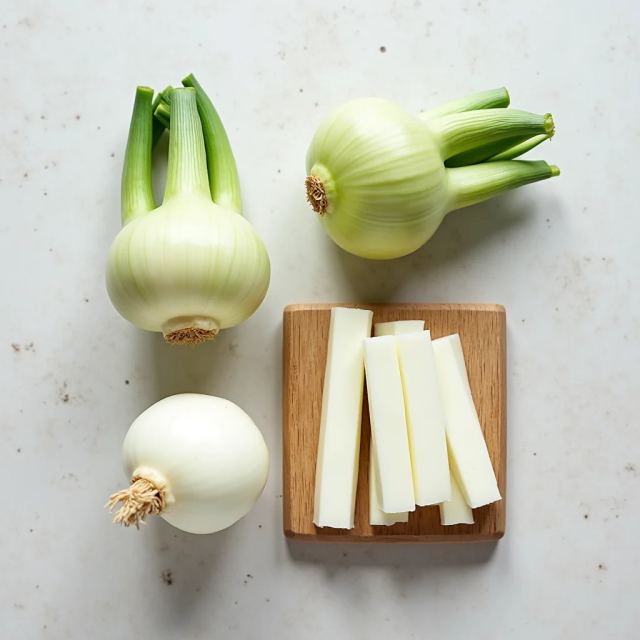 Frischer Kohlrabi
