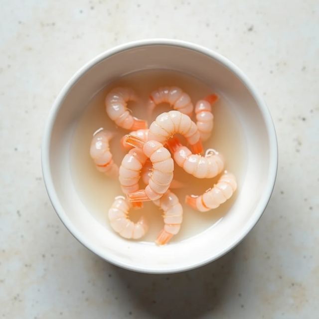 Schale mit gesalzenen Krill-Garnelen Saeujeot