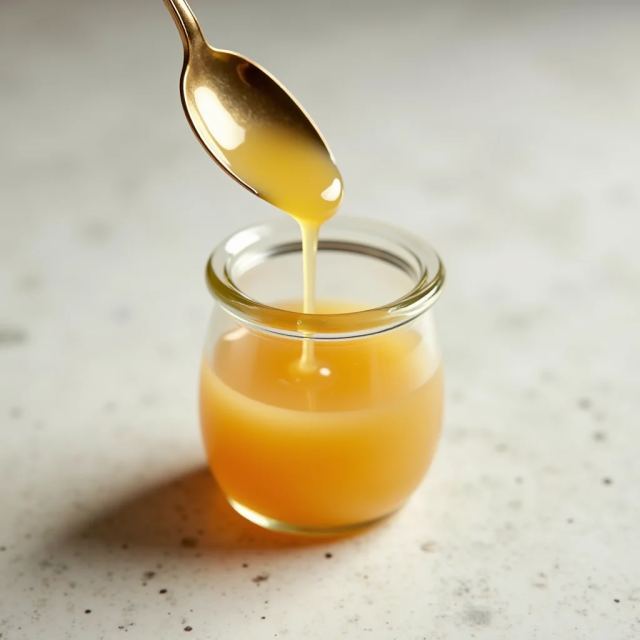Glas mit Reissirup