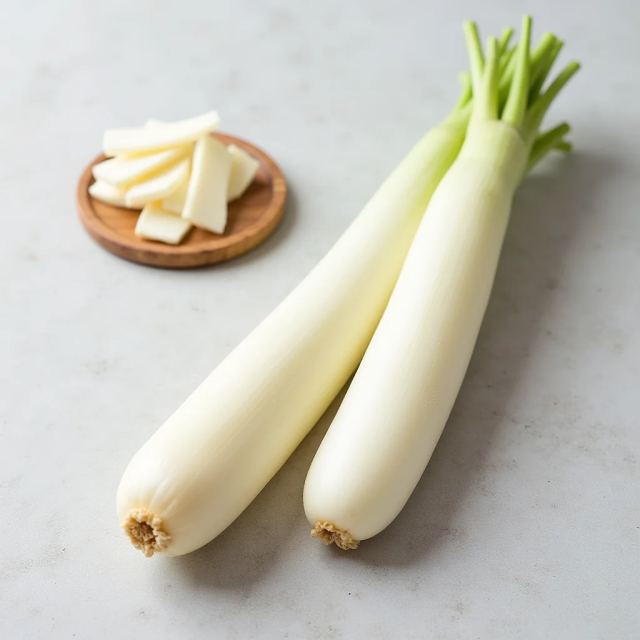 Weißer Daikon-Rettich